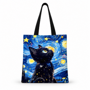 Starry Cat tote bag