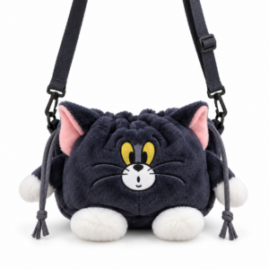 Tom cat drawstring crossbody bag
